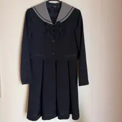 極美品Michelle Alfred人気セーラーカラー ネイビー✕グレー 卒業式
