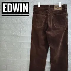 エドウィンEDWIN424　古着コーデュロイパンツ茶W29
