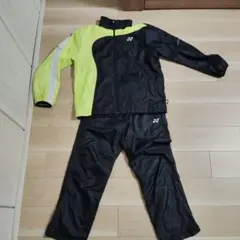 YONEX ウォームアップウェア上下セット　 M 黒/黄緑