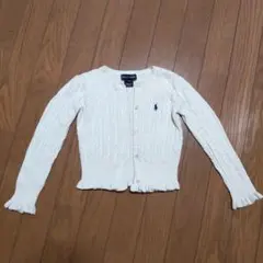 Ralph Lauren ホワイト カーディガン 4/4T