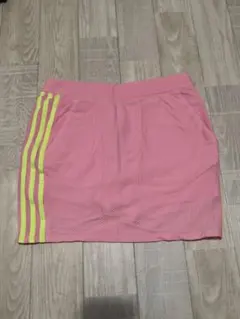 adidas ピンク ストライプ スカート　新品