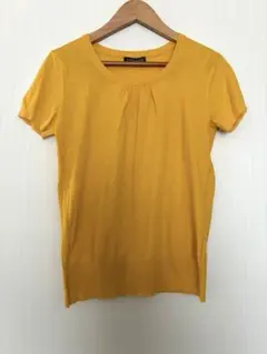 ANNE KLEIN NEW YORK 半袖ニット イエロー Mサイズのサムネイル