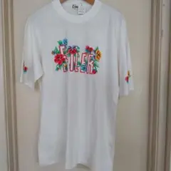 新品《FEILER》Tシャツ 半袖 ロゴ 花柄 ホワイト フリーサイズのサムネイル