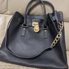 マイケルコース ショルダーバッグ ハンド 2WAY 本革 ブラック A4収納