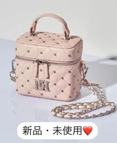 ダーリッチ　キルティングビジュースクエアミニバッグ