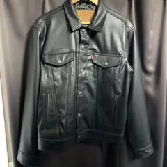 希少 Levi's ブラックレザージャケット 牛革 3rd type 78500 - メルカリ