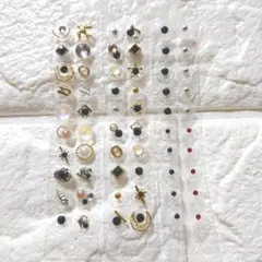 ☆推しカラー ブラック☆耳ツボジュエリー 60粒 金属アレルギー対応