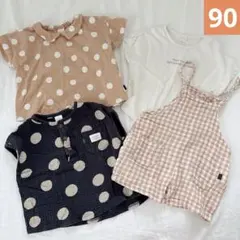 tete a tete テータテート　バースデイ　サロペット　Tシャツ　90