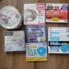 DVD-R BD-RE CD-RW 録画用メディア まとめ売り
