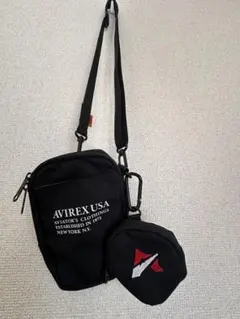AVIREX ショルダーバッグ ブラック ミニバッグ おまけ付き アヴィレックス