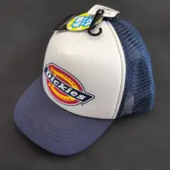【新品】Dickies メッシュキャップ ロゴマーク こどもサイズ 白紺のサムネイル