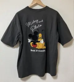 ディズニー ミッキー＆プルート Tシャツ ダークグレー 3Lのサムネイル
