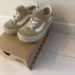 Vans Old Skool キッズスニーカー ベージュ14.0cm