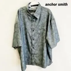 【お値引き可】anchor smith 半袖シャツ Lサイズ ペイズリー柄