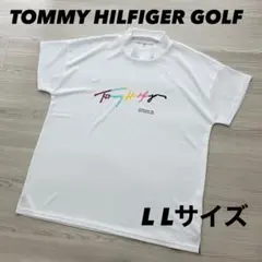 超美品　トミーヒルフィガーゴルフ　モックネック　半袖シャツ　カットソー　ホワイト