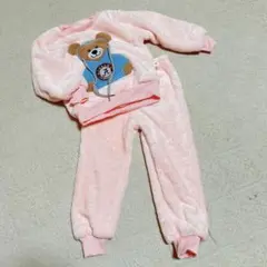 未使用1点のみ❣️ 110 キッズ セットアップ あったか フワフワ クマ