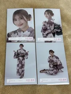 大沼晶保　生写真　2025年浴衣　4枚コンプセット　櫻坂46