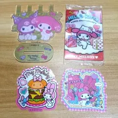 サンリオ マイメロ マイメロディ まとめ売り 4点セット ステッカー アクスタ