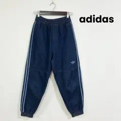 adidasアディダス デニムトラックパンツ レディースS インディゴブルー