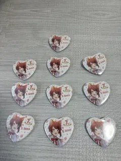 すとぷり　莉犬くん ハート型バッジ 10個セット