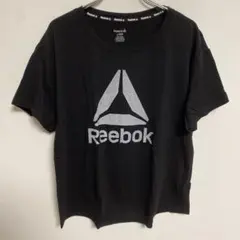 Reebok 半袖Tシャツ ブラック ロゴプリント Lのサムネイル