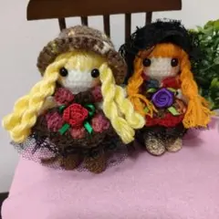 あみぐるみ人形 2体セット