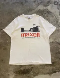 90s maxell Tシャツ anvilボディL Travis Scott着のサムネイル