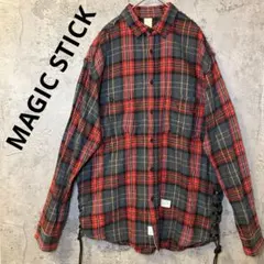 MAGIC STICK マジックスティック　メンズ　フランネルシャツ　ウール　Lのサムネイル