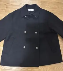 DoCLASSE ネイビー ダブルブレストピーコート