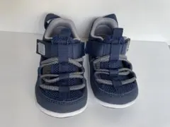 【使用一回のみ】IFME 両ベルトウォーターシューズ 13.5cm ネイビー