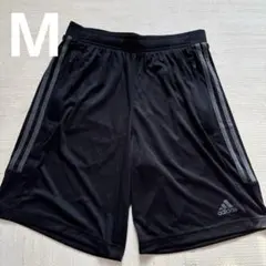 【美品】アディダス adidas ブラック 黒 短パン メンズ ハーフパンツ M