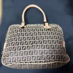 FENDI 8BN162 キャンバス ラインストーン ハンドバッグ - メルカリ