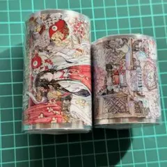 海外マステ 【霓裳季】【花灯霁】2巻セット まとめ売り マスキングテープ シール