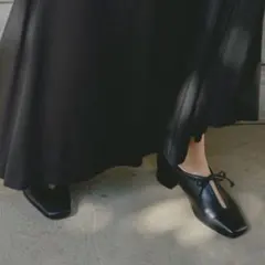 Kastane 2WAYスリットパンプス ブラック