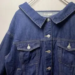 コルザCLZAデニムJKガーリーユルダボショート丈Mゆる感太アーム