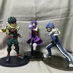僕のヒーローアカデミア 緑谷出久 レディ ナガン 心操人使 フィギュア 3個