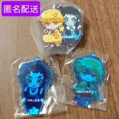 鬼滅の刃 我妻善逸&獪岳 キャラばんちょうこうラバー、ここみえアクリルフィギュア