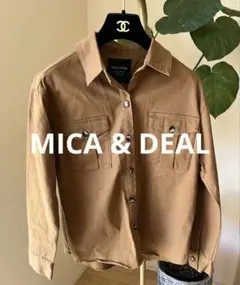 MICA & DEAL 長袖シャツ ブラウン サイズ36 ミリタリー 日本製のサムネイル