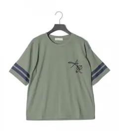 【新品/未使用】fredy couleur ロゴ刺繍 ライン入り Tシャツ