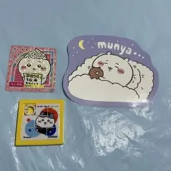 【非売品】松屋×ちいかわ オリジナルスライドパズル ハチワレ オマケシール 3点