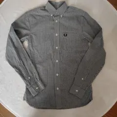 休日お値下げ！FRED PERRY ギンガムチェック柄 長袖シャツ XSのサムネイル