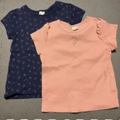 petit main Tシャツ 2枚セット 110cm さくらんぼ
