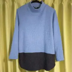 バイカラー ツートン マルチカラー アッシュイデアル チュニック 長袖 Mサイズ