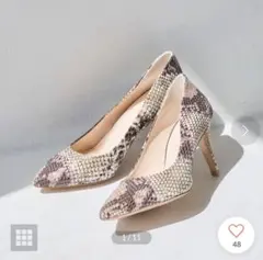 【美品】パイソン柄 ハイヒールのサムネイル