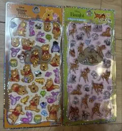 プチドロップステッカー ディズニー シール 2点セット　正規品