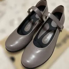 Re:serA フラットシューズ Mサイズ ヒール５㌢　グレーベージュ