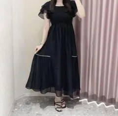 anmille シアードットシャーリングOP アンミール　ブラック　BK