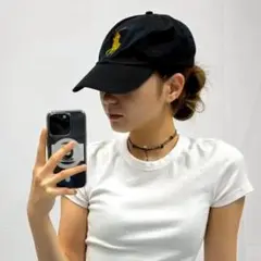 USA企画 POLO✨ポロラルフローレン ビッグポニー レザーベルト キャップ