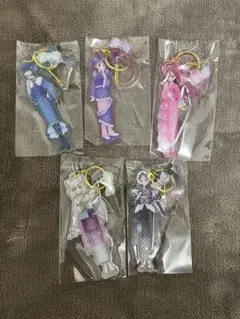 キミとアイドルプリキュア プリティ袋 アクリルキーホルダー　5種セット