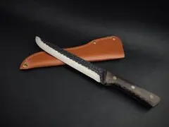 筋引　包丁　#125　槌目紋様　スライサー　カービングナイフのサムネイル